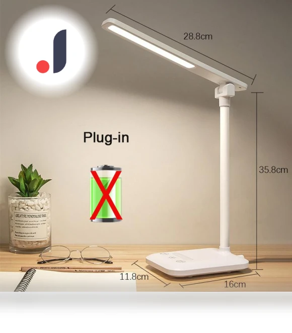 LED Desk Lamp with Touch Night Light — Study & Desk Lighting, Elegant Living House