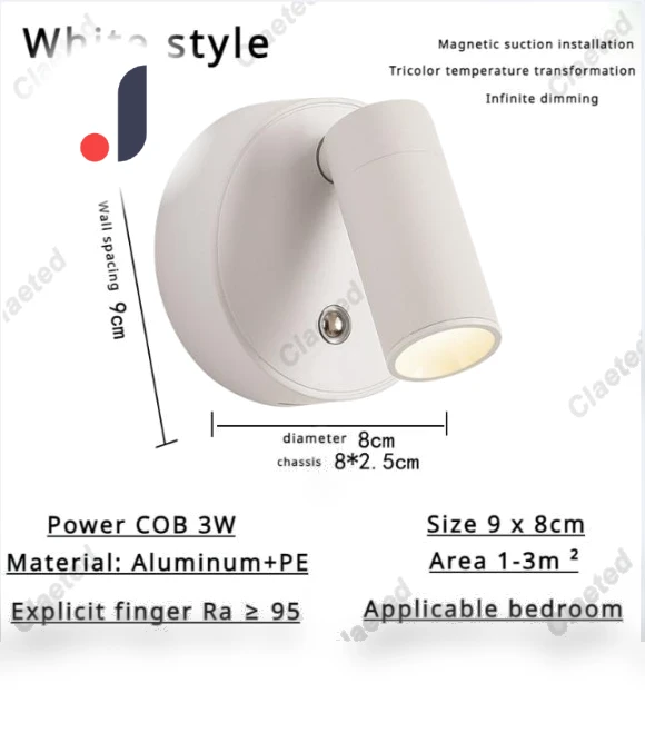 LED Wall Sconce with Touch Control — Wall Lighting, TOP HOME