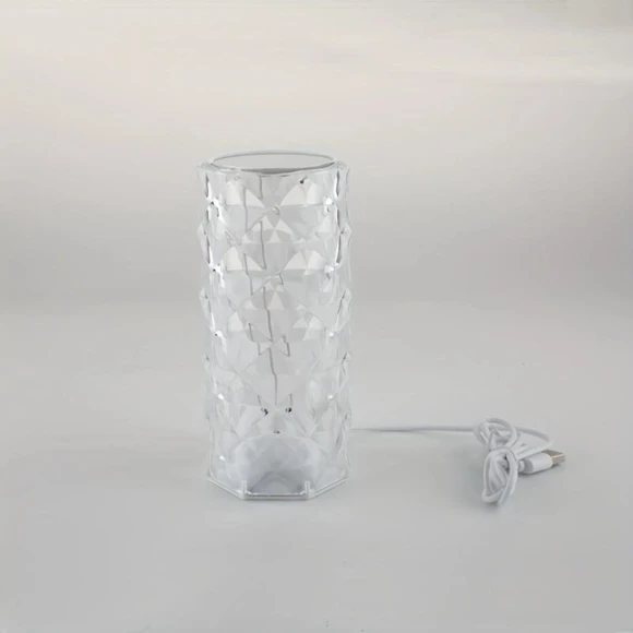 Mini Colorful Touch Crystal Atmosphere USB Bedside Lamp — Lamps & Shades, GYROBALL