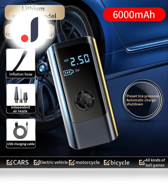 Mini Wireless Smart Car Pump Tire Inflation Pump — Inflation Devices, LEIBOO