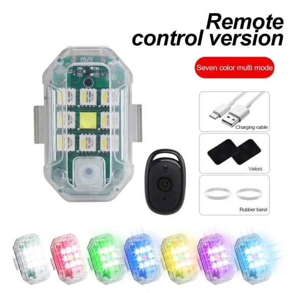 Motorcycle Light Drone Strobe Light RGB USB LED — Vehicle Safety Signals, IKEA Supermarket