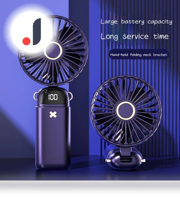 Portable USB Charging Fan with Digital Display — Portable Cooling Solutions, Bling Bling Goods