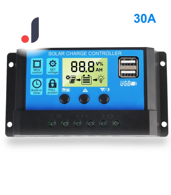 Solar Charge Controller with Dual USB MPPT — Chargers, AINYSZIN Automotive Parts