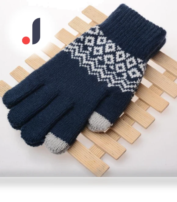 Winter Warm Wool Knitted Touchscreen Gloves — Cold Weather Gloves, Popularity-Sun home