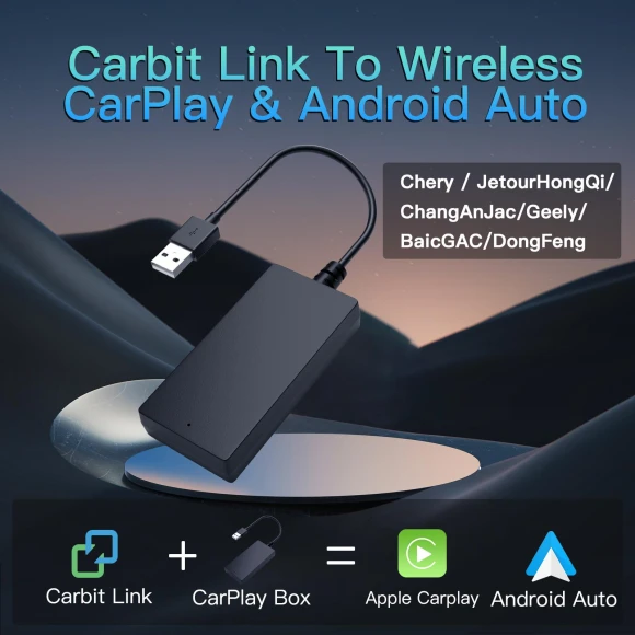 Wireless CarPlay Android Auto Adapter — Phone Accessories, carabc