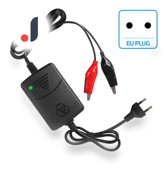 12V 1300mA Smart Charger for Motorcycle, Toy Car, Rechargeable Lead-Acid Battery — Chargers, RuJia Home Decor