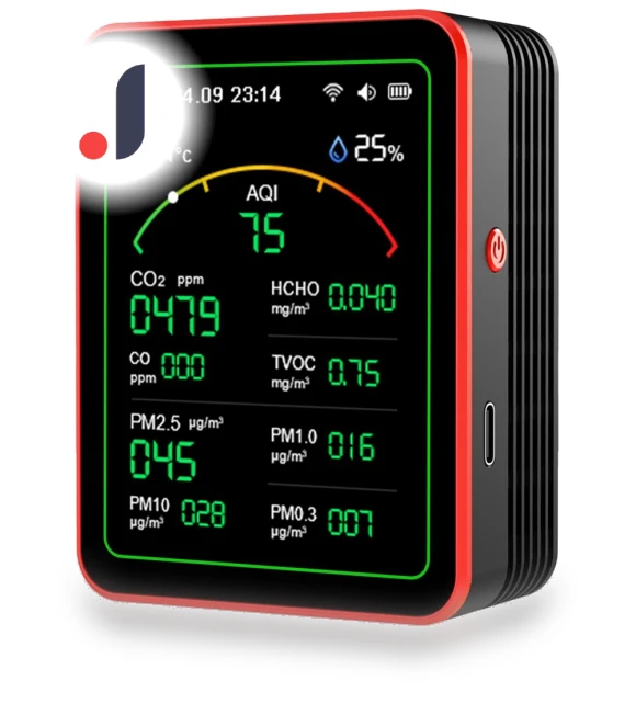15 in 1 Rechargeable Digital Air Quality Detector — Home Climate Control, Homedepot