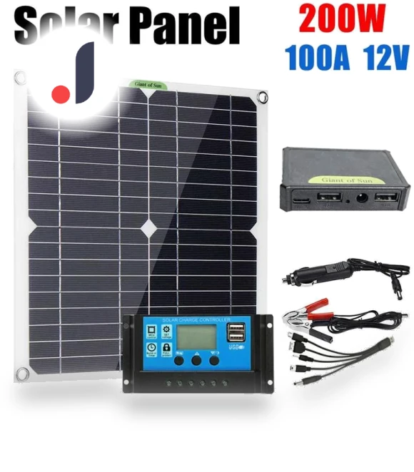 200W Solar Panel Kit — Solar & Wind Power, Stone Home