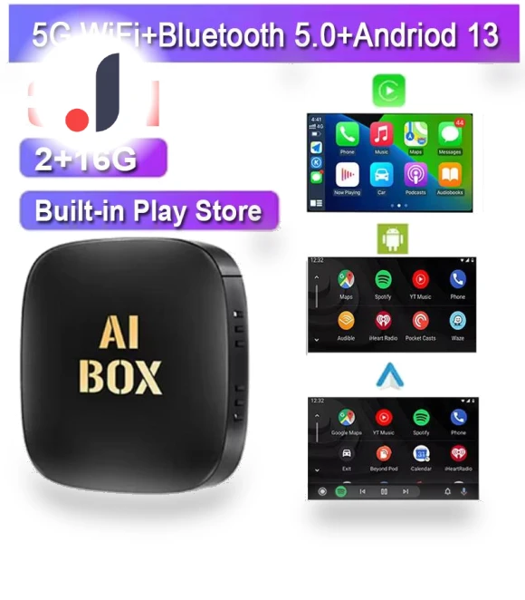 3-in-1 CarPlay Adapter — Stereo Receivers, Auto Launcher
