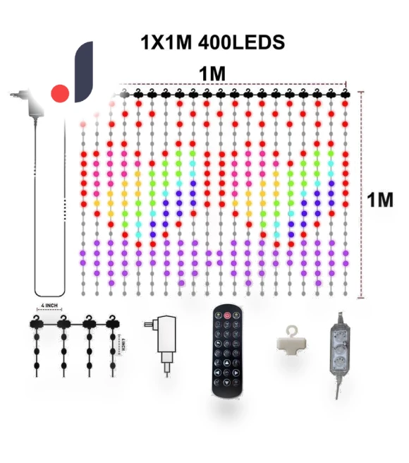 400 LED Smart Dynamic Curtain Lights — String Lights, Super Dream Home