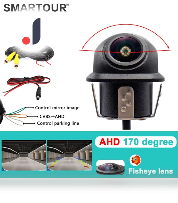 4K AHD CVBS CCD Fisheye Lens Rear View Camera — Rearview Cameras for Cars, A Auto Parts Mall