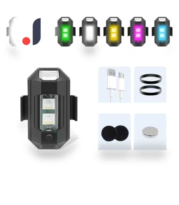 Rechargeable Mini Flashing Lights — Vehicle Safety Signals, A Surname Home