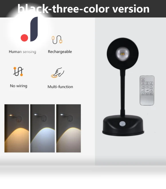 Rechargeable Smart Human Touch Wireless Wall Light — Spotlights, Build My Home