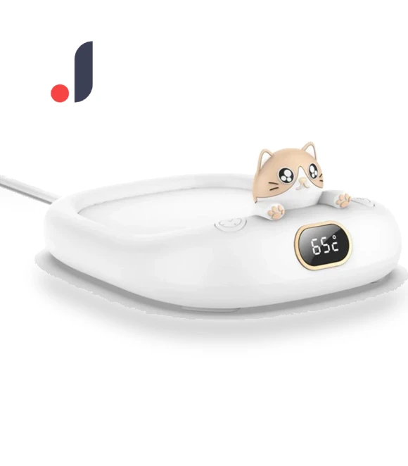 Smart Cat-Shaped Thermoplastic Plate — Beverage Warmers, Vinde Home