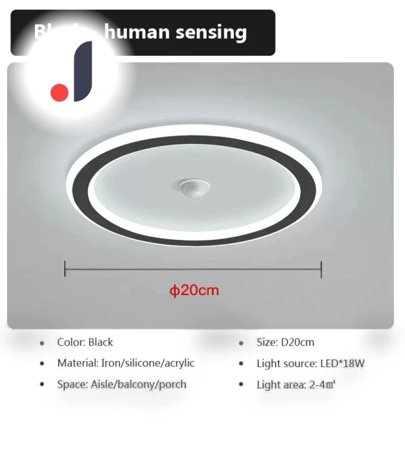 Smart LED Ceiling Light with Human Presence Sensor — Overhead Lighting, Good Household Items