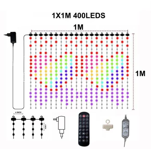 Smart LED Window Curtains — Treatment Sets, Super Dream Home