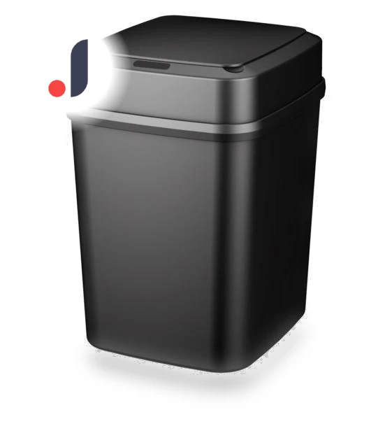 Smart Trash Bin with Lid — Kitchen Cans, Hercules