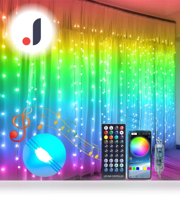 Smart Window Curtain Lights — String Lights, Super Dream Home