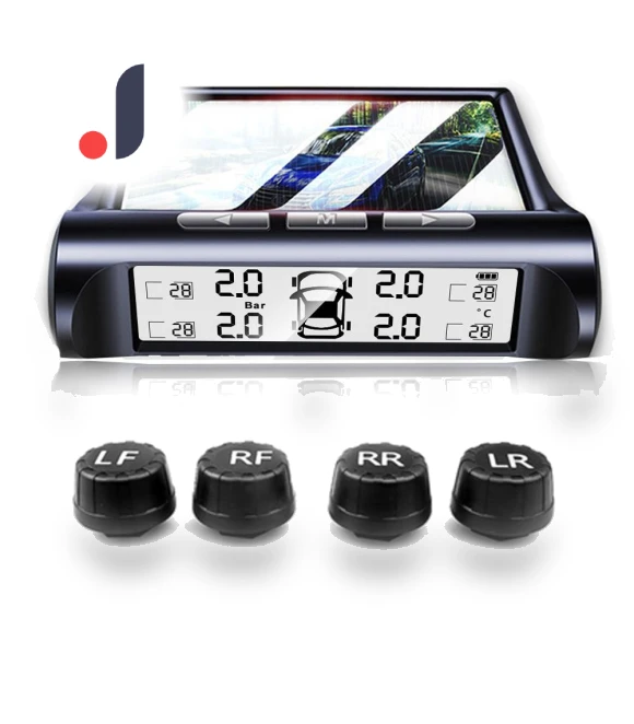 Solar Power Car TPMS Tire Pressure Alarm Digital Display — TPMS Sensor Replacements, RuJia Home Decor