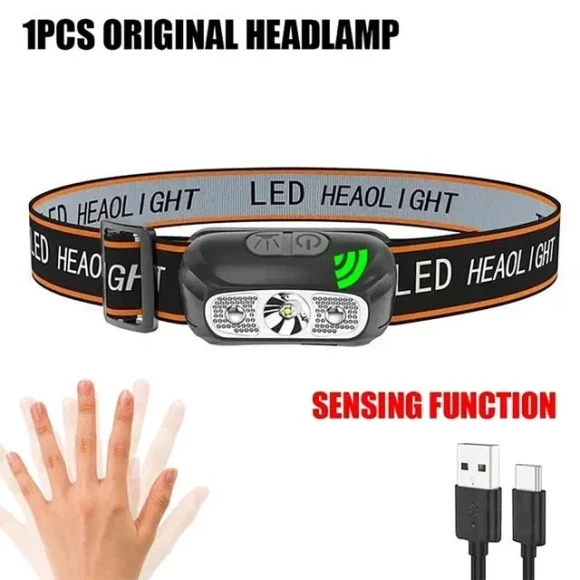 USB Rechargeable LED Headlamp with COB Sensor — Flashlights, HIMO Group