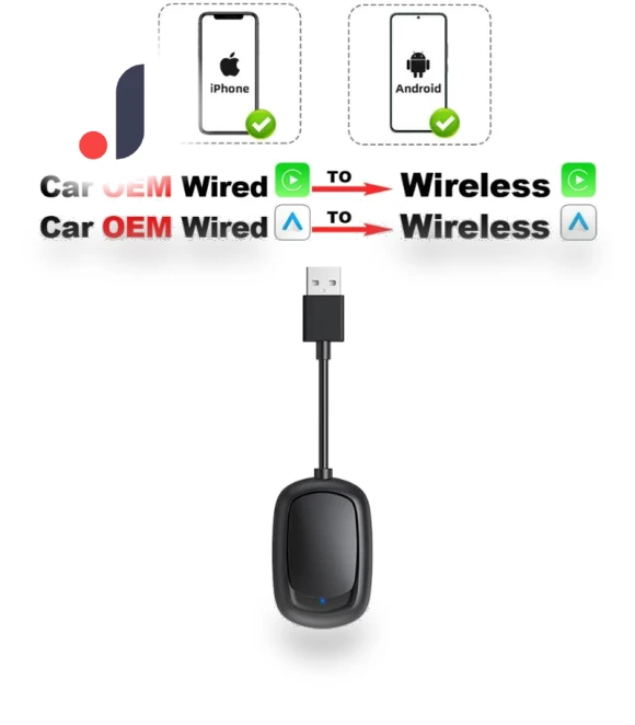 Wireless CarPlay and Android Auto Adapter — Phone Accessories, A Auto Parts Mall