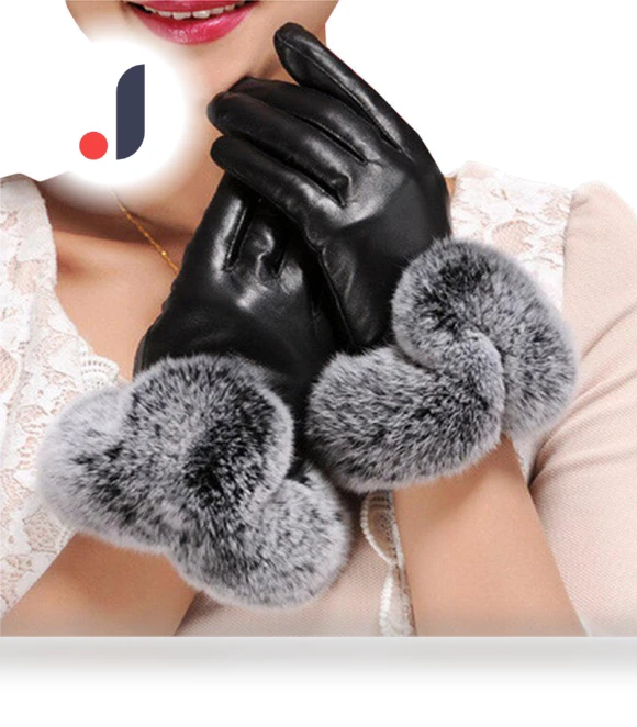 Women's Fashion Plush Winter Warm Fur Touchscreen Gloves — Arm Warmers, Bag Living
