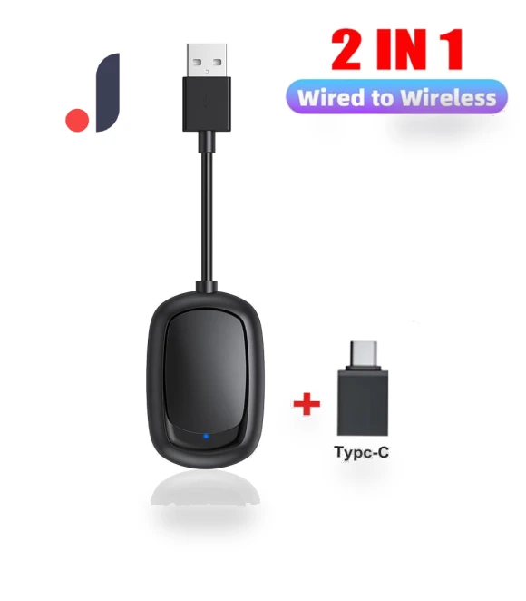 2 in 1 CarPlay and Android Auto Mini Ai Box — Stereo Receivers, JOHO - CarGear