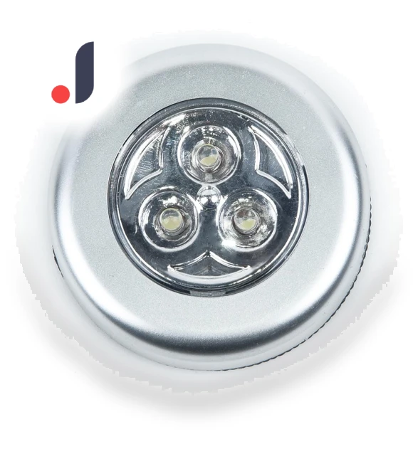 3-LED Wireless Touch Under Cabinet Light — Under-Cabinet Mounts, ADM
