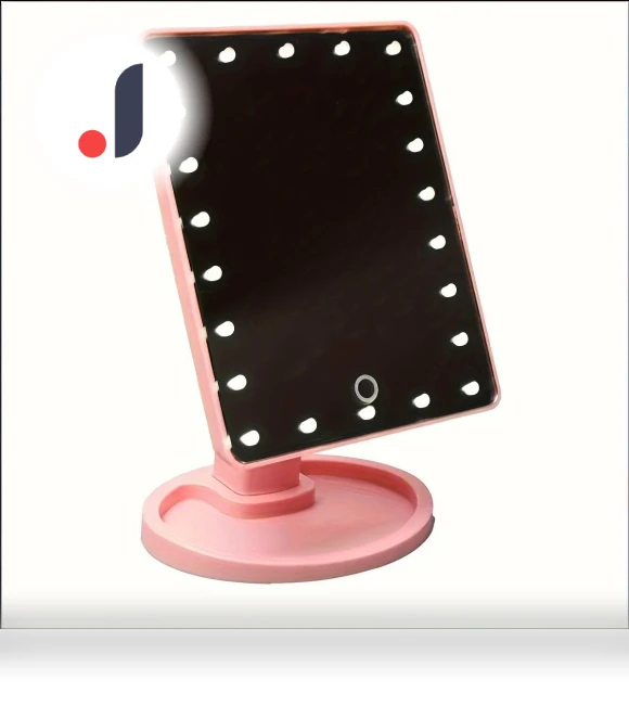 Adjustable Cosmetic Mirror with LED Lighting — Handheld, Build My Home