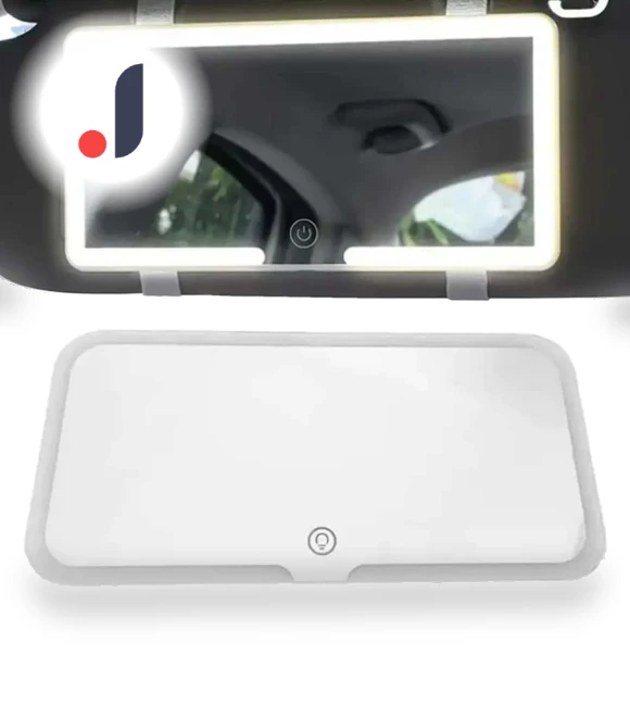 HD Car Mirror with LED Makeup Light — Interior Mirrors, Cozy Cottage-Relax