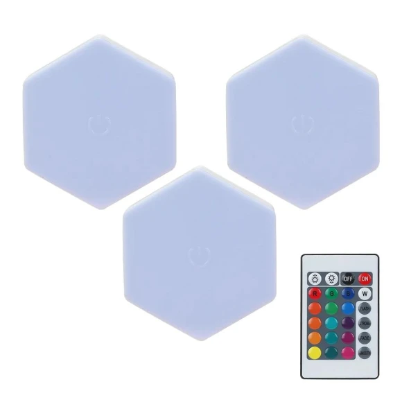 Hexagonal LED Touch Sensor Night Light — Night Lights, Cozy Cottage-Relax