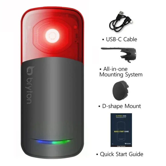 Intelligent Bicycle Radar Rear Light — Bike Headlights, Rainbow Rain