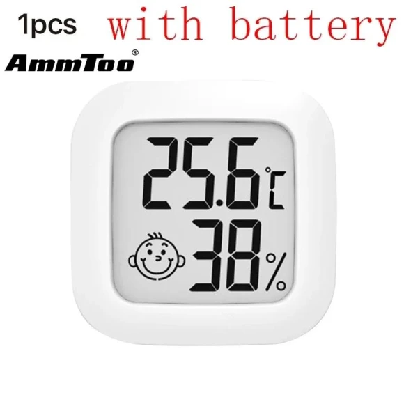 LCD Electronic Digital Thermometer Hygrometer — Home Climate Control, Cozy Cottage-Relax