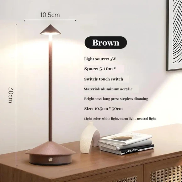 Rechargeable LED Desk Lamp with Touch Sensor — Study & Desk Lighting, Good Household Items