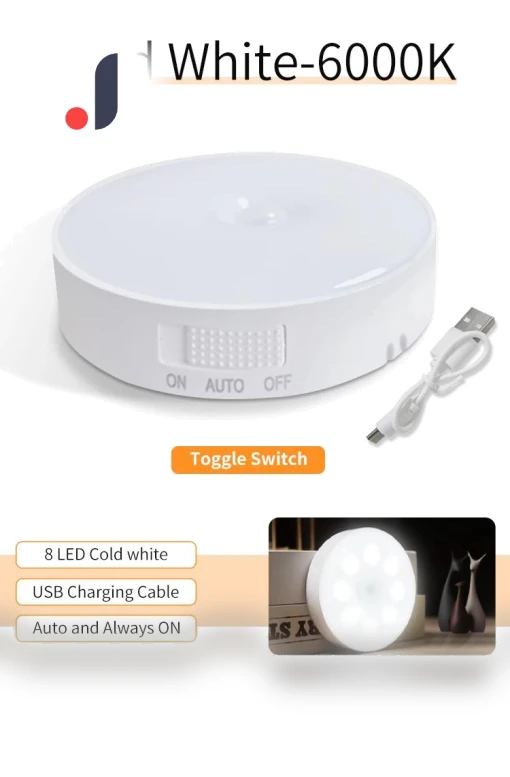 Rechargeable Motion Sensor Light — Night Lights, Build My Home