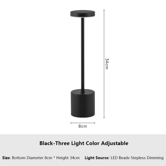 Rechargeable Touch Metal Desk Lamp — Desk & Table Lighting, Build My Home