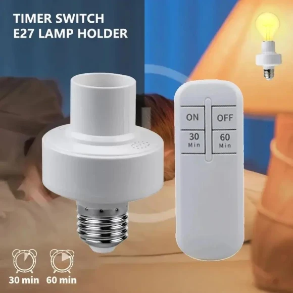 Smart Bulb Socket with Remote Control — Light Sockets, Cozy Cottage-Relax