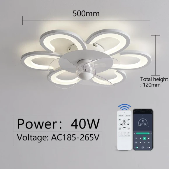 Smart Ceiling Fan with Light — Ceiling Fans & Accessories, Rainbow Rain