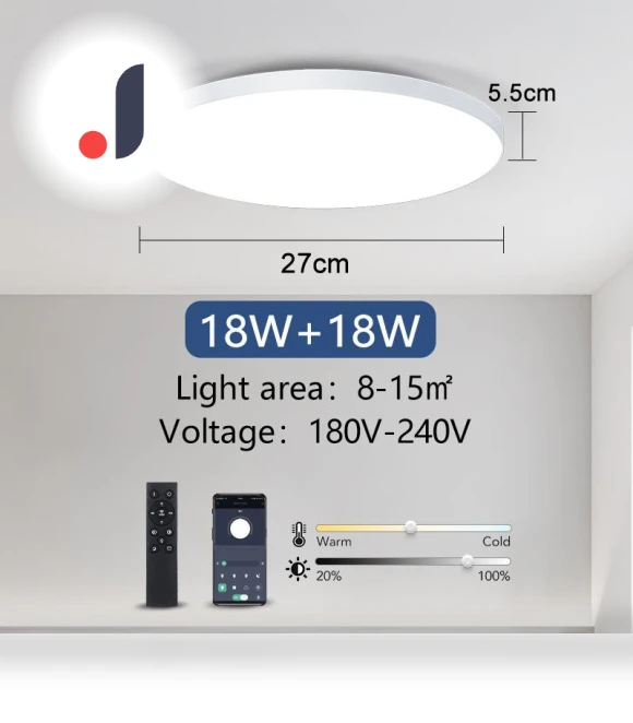 Smart Ceiling Light — Overhead Lighting, Rainbow Rain