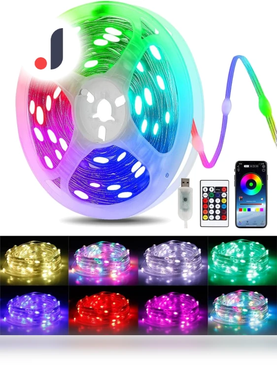 Smart Christmas Light with App Control — String Lights, Rainbow Rain