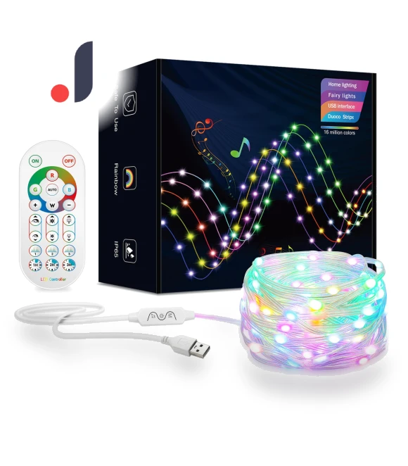 Smart Christmas Lights — String Lights, Rainbow Rain