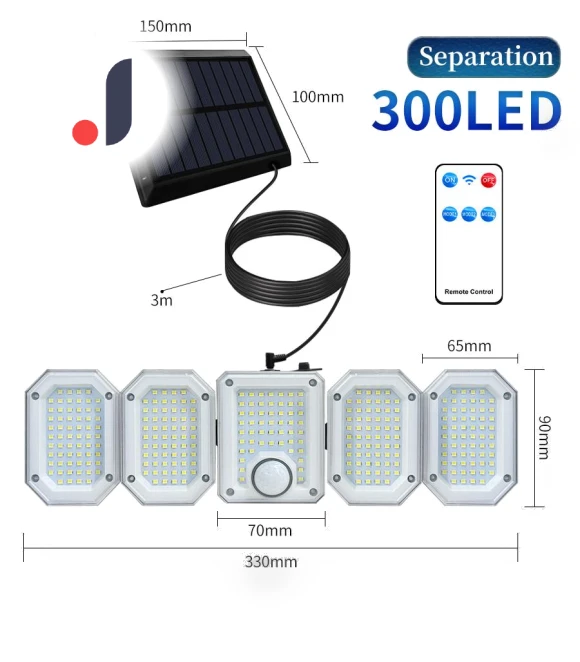 Solar-Powered Wall Light — Outdoor Security & Flood Lighting, Build My Home