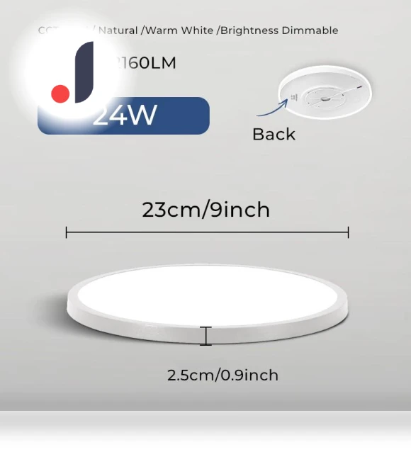 Ultra-Thin Smart LED Ceiling Light Panel — Overhead Lighting, Good Household Items