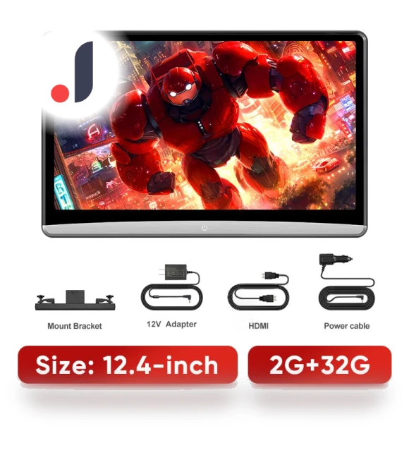 4K Car Headrest Monitor with HDMI OUT — In-Car Entertainment Systems, JOHO - CarGear