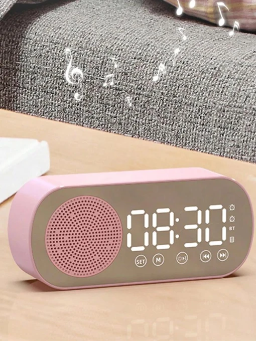 Bluetooth Speaker with Alarm Clock and Smart AI — Portable Audio, Luminaire Lighting Mall