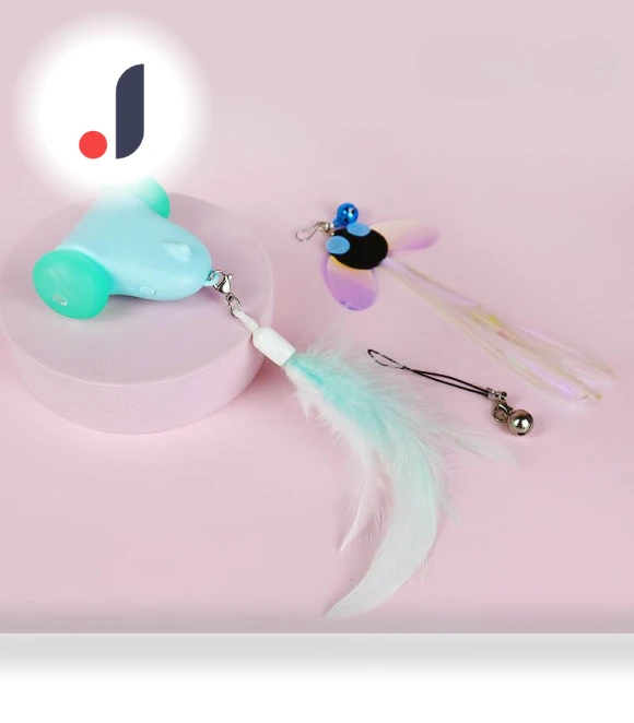 Electric Feather Wand Cat Toy — Cat Playthings, Pet family bucket