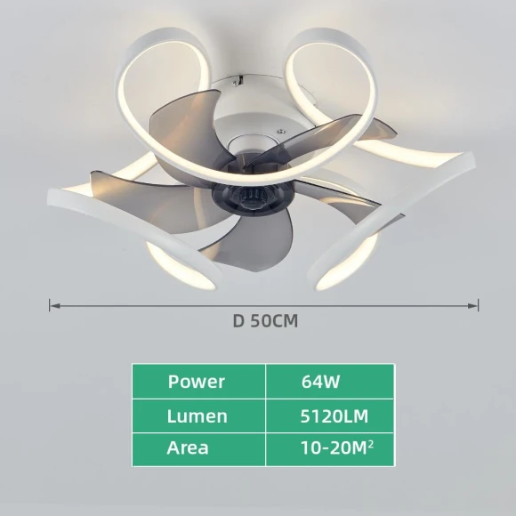 Smart Ceiling Fan with Light — Ceiling Fans, Luminaire Lighting Mall