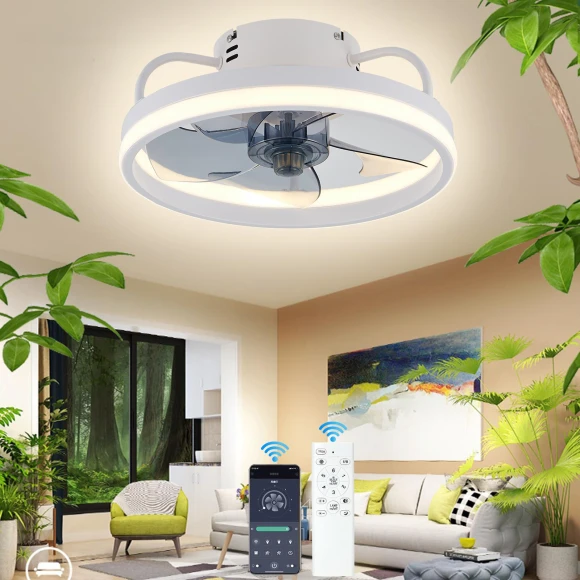 Smart Double Silicon Strip Ceiling Fan — Ceiling Fan Wall Controls, Luminaire Lighting Mall