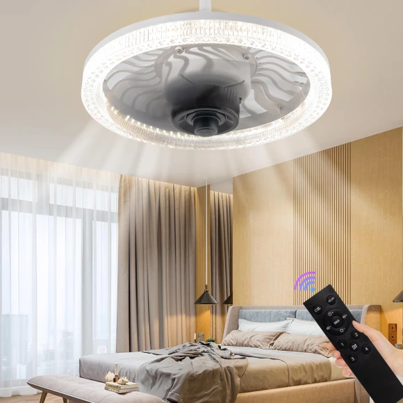 Smart LED Ceiling Fan with Remote Control — Ceiling Fan Lighting Solutions, Luminaire Lighting Mall
