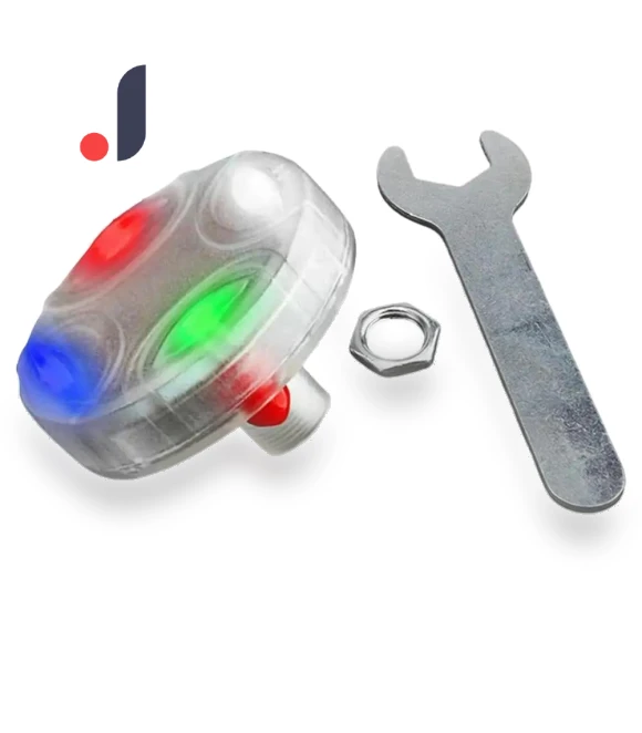 Solar-Powered Smart Tire Valve Caps with LED Lights — Light Kit, JOHO